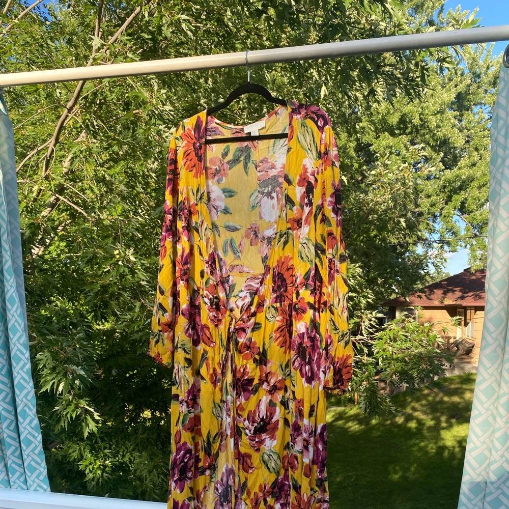 Forever 21 floral dress/ cardigan